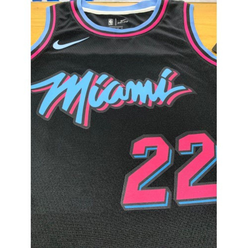 Men's Miami Heat Jimmy Butler #22 Black 19-20 Swingman Jersey - City Edition-Pro Kit Vault | Brand New 26/27 Sports Jerseys